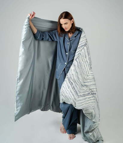 Постельное белье 1.5 спальное Decoflux Novels Dunes/Grey