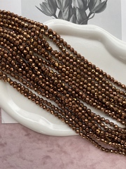 Нить бусин из гематита 6мм, огранка