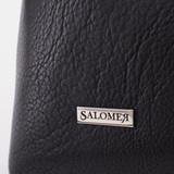 Сумка Саломея 483 мульти итальянский серо-черный