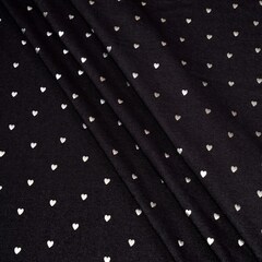 Джинс-трикотаж с рисунком, 70% Хлопок, 20% ПЭ, 10% ПУ(эластан), 205 гр/м2, чёрный/серый (3834)