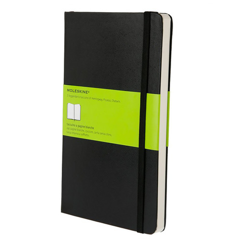 Блокнот Moleskine Classic Large, цвет черный, без разлиновки