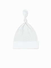 Шапочка-узелок Горошек beige