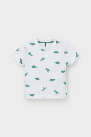 фуфайка  для мальчика  КР 302737/белый,дино к558