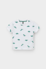 фуфайка  для мальчика  КР 302737/белый,дино к558