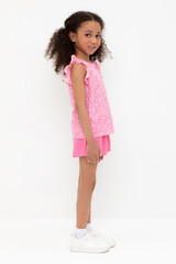 шорты  для девочки  КР 400688-1/неоновый розовый к555