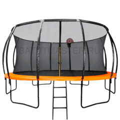 Каркасный батут с баскетбольным кольцом и лестницей, диаметр 8 фт