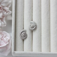 Швензы Ракушки 17*12 мм с английским замком, родий, Ш128