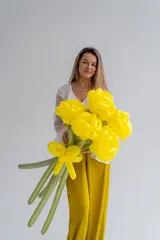 Букет из шаров Желтые розы