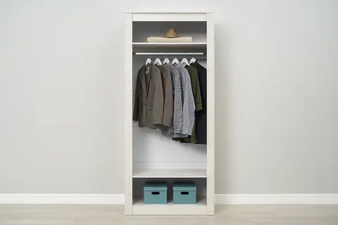 Шкаф двухстворчатый Монако ШК-37 ясень белый