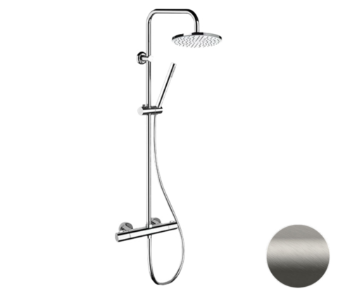 Remer EQ32A7MMM20NPO Душевая система с термостатом EQ32A7MMM20NPO, никель матовый брашированный (NPO), шт