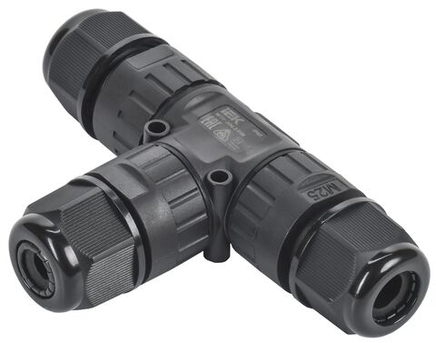 Коннектор кабельный герметичный WTP-306 3 PIN IP68 IEK