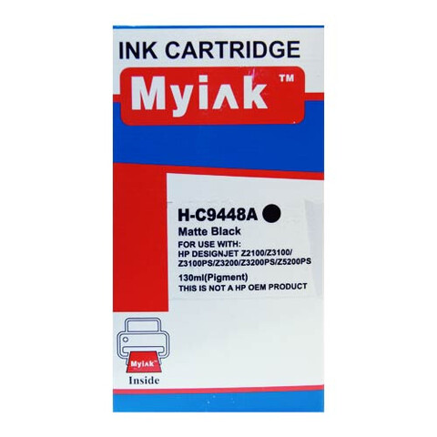 Картридж для ( 70) HP DesignJet  Z2100, Z3100, Z3200 C9448A Matte Black (130ml, Pigment) MyInk