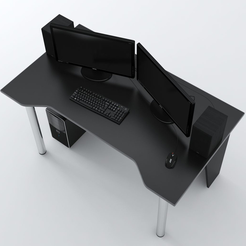 Стол Компьютерный LevelUP 1400 Черный/Серый