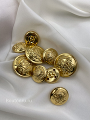 Пуговицы герб золотые облегченный металл