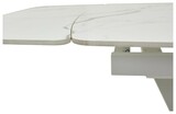 фото 2 Стол ALATRI 120 GLOSS STATUARIO WHITE SOLID CERAMIC / WHITE, DISAUR на profcook.ru