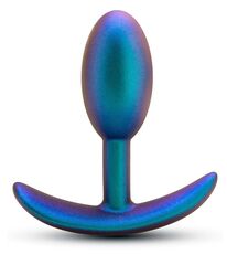 Синяя анальная пробка со смещенным центром тяжести The Nebula Plug - 9 см. - 