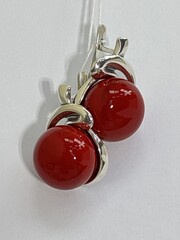 Виола (серьги из серебра)