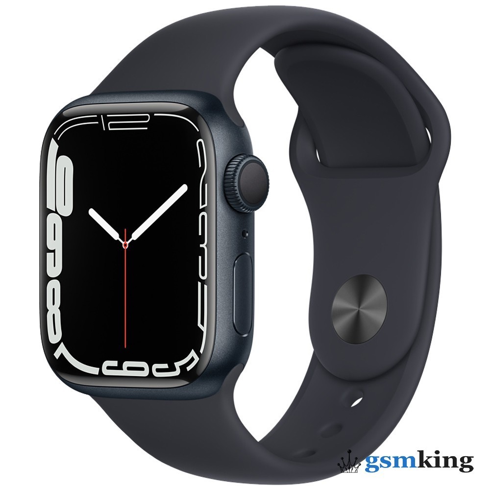 Часы Apple Watch Series 7 GPS 41mm Midnight Aluminum Case with Sport Band  Midnight «Тёмная ночь» MKMX3LL/A - цена 0.0 ₽.