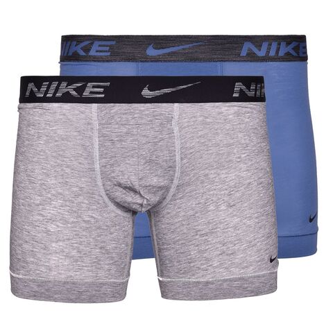 Боксерки Nike Dri-Fit ReLuxe Boxer Brief 2P - grey heather/mystic navy