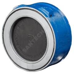 Клапан обратный чугун пружинный Ду 50 Ру16 Тмакс=190 оС межфл диск чугун БЛМЗ аналог 19ч21бр