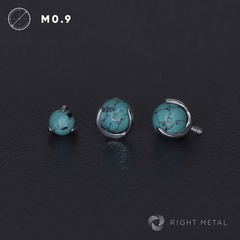 Ball 3-Prongs 3мм/4мм/5мм Turquoise