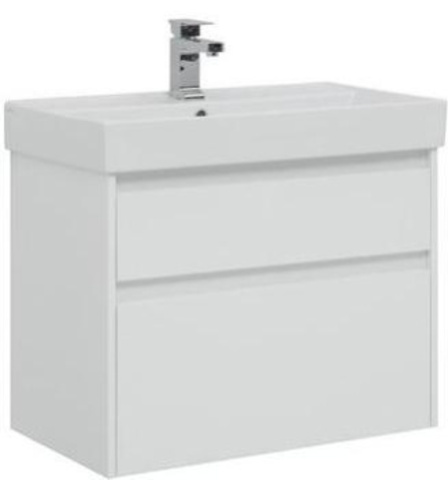 Aquanet 242272 Тумба Nova Lite 75 2 ящ. цв.бел. глянец (242272)