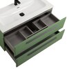 Cezares ECO-CER-N-1200-2C-SO-NCS-P ECO-CER-N База под раковину подвесная с двумя выкатными ящиками, Орех шоколад Софт, 1200x457x500, ECO-CER-N-1200-2C-SO-NCS-P