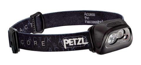 Картинка фонарь налобный Petzl Actik Core Черный - 1