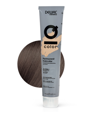 Краситель перманентный 6.1 Dark ash blonde IQ COLOR DEWAL Cosmetics, 90 мл