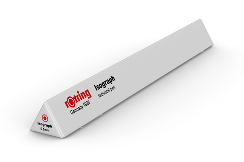 Изограф Rotring, толщина линии: 0.50 mm, корпус: пластик, цвет: бордовый (1903492)
