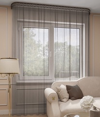 Тюль Legrand Грек шоколад с утяжелителем