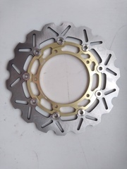 Передние диски для Yamaha XJ6 DIVERSION / YZF R3/ YZF R6 / MT-03 /MT-09 / MT-07 / FZ6 / MXT / XSR 900/ XV 1900 / золотые / вариант 2