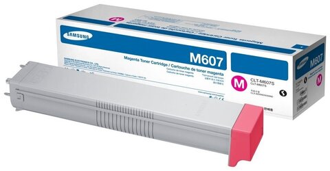 Тонер-картридж Samsung CLT-M607S оригинальный пурпурный Magenta 15K для HP CLX-8640ND, CLX-8650ND, CLX-9250ND, CLX-9252NA, CLX-9350ND, CLX-9352
