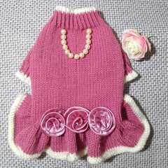 Платье-свитер "Барби" для собак мелких пород