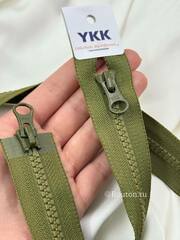 Молния YKK тракторная , двухзамковая тип 8 888 зеленого цвета