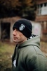 Шапка Дух Предков вышивка чёрн/белая