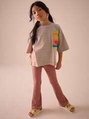 Футболка для девочки Next E60-124, Сиреневый, Оранжевый