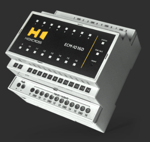 HighCross ECM-IO16D, модуль дискретных входов-выходов
