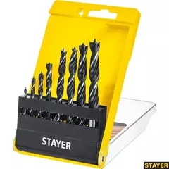 STAYER M-type, 5 шт: 4-5-6-8-10 мм, набор сверл спиральных по дереву (2942-H5)