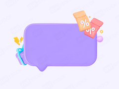 3D Мокап пустой доски с купонами и подарками