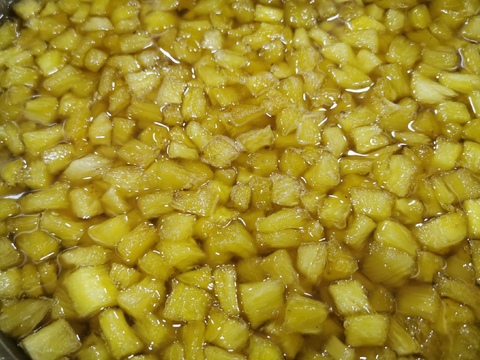 Конфитюр из ананасов с рислингом