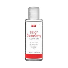 Красные трусики со стимулирующими бусинами и массажным гелем Sliding Gel Strawberry в комплекте - 