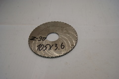 Фреза отрезная дисковая по металлу 105х3.6х27мм. z=90 Р6М5К5 со шпонкой