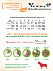 Yummy Linea сухой корм для взрослых собак мелких пород (индейка) 300 гр