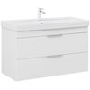Aquanet 339280 Тумба Ирис new 100 подвесная 2 ящ. цв. белый глянец (339280)