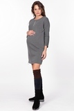 Платье для беременных 09738 серый