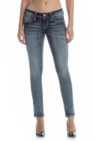 Rock Revival | Джинсы женские XANDRA S201 SKINNY CUT JEAN RP9428S201 перед на модели