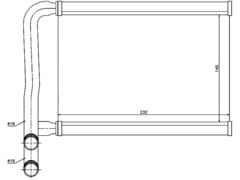 РАДИАТОР ПЕЧКИ RIO JB NARICHIN