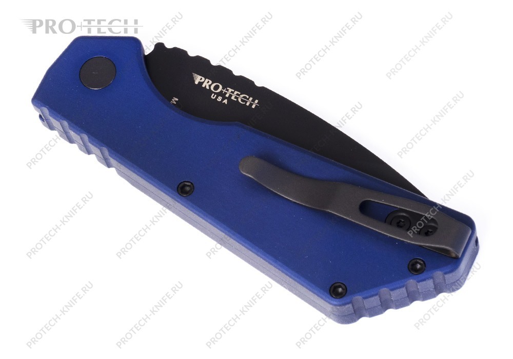 Нож Pro-Tech Strider PT Plus Smooth Midnight Blue Handles Abalone Magnacut - фотография 