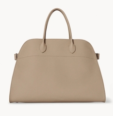 Кожаная сумка The Row Margaux, бежевый